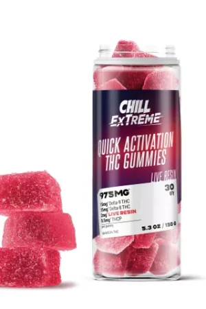 32.5mg Chill Extreme Quick Activation Gummies - D8, D9, Live Resin, THCP