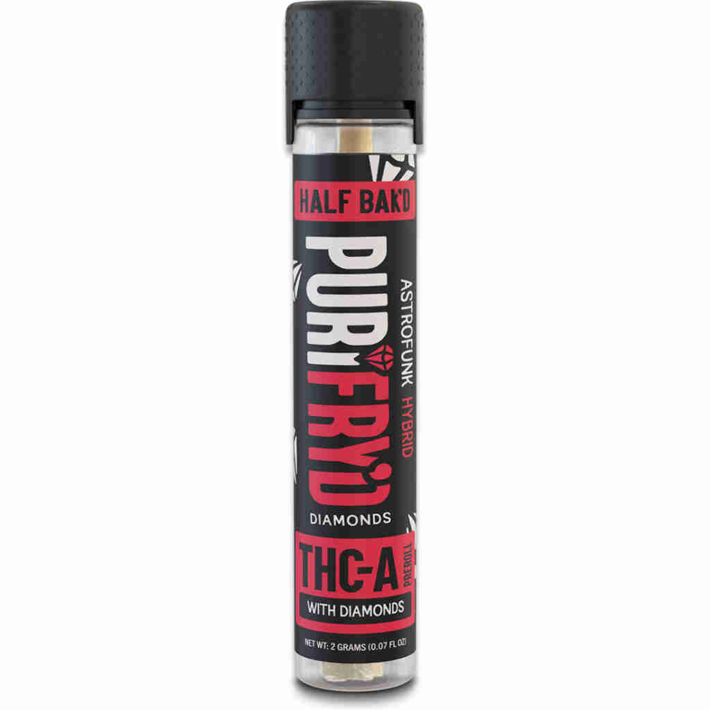 Buy Half Bak’d PuriFry’d THCA Diamond Infused Pre-Rolls