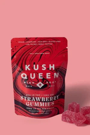 Buy Strawberry Delta 9 THC + CBD Gummies
