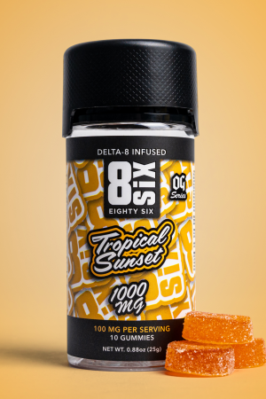 Buy Tropical Sunset 1000MG Delta-8 THC Gummies