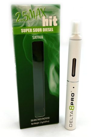 DELTA 8 PRO™ 2.5ML MAX HIT (Δ8 + HHC + THC-P + Δ10) DISPOSABLE VAPE SUPER SOUR DIESEL