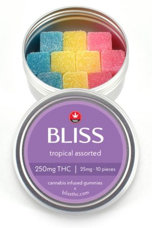 Bliss Tropical Assorted Cannabis Infused 250MG THC Gummies