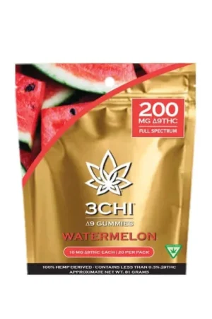 Buy 3Chi Delta 9 THC Gummies 200mg, 20ct - Watermelon