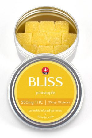 Buy Bliss – Pineapple Cannabis Infused Gummies 250MG THC