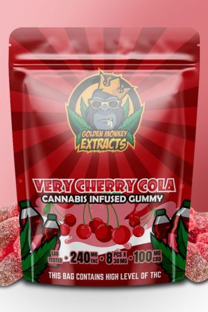 Kaaft Golden Monkey Extrakten - Very Cherry Colas Gummy 240MG THC: 100MG CBD