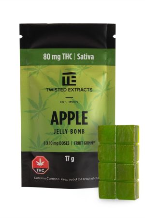 Twisted Extrakten - Apple Jelly Bombs: 80MG THC (SATIVA)