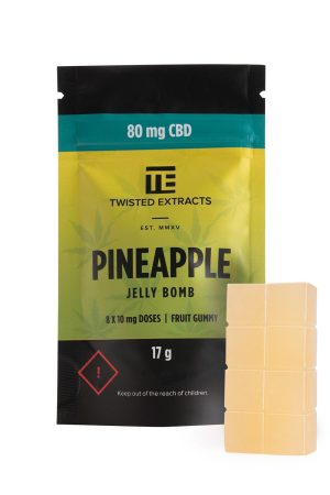 Twisted Extrakten - Ananas Jelly Bommen: 80MG CBD
