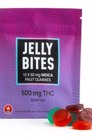 Twisted Extracts Jelly Bites -Extra Strength Indica 500mg THC Berry Mix
