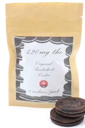 Weed Infused Cookie Sandwich – 420mg THC